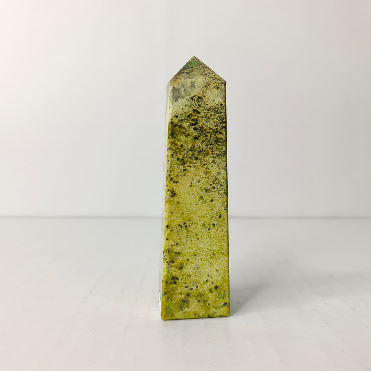 Lizardite Obelisk/Tower: The Stone of New Beginnings – Heart Chakra & Kundalini Healing