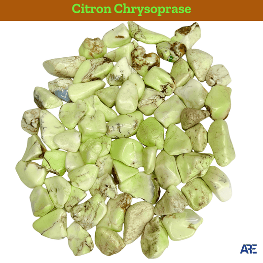 Citron Chrysoprase Tumbled Stone
