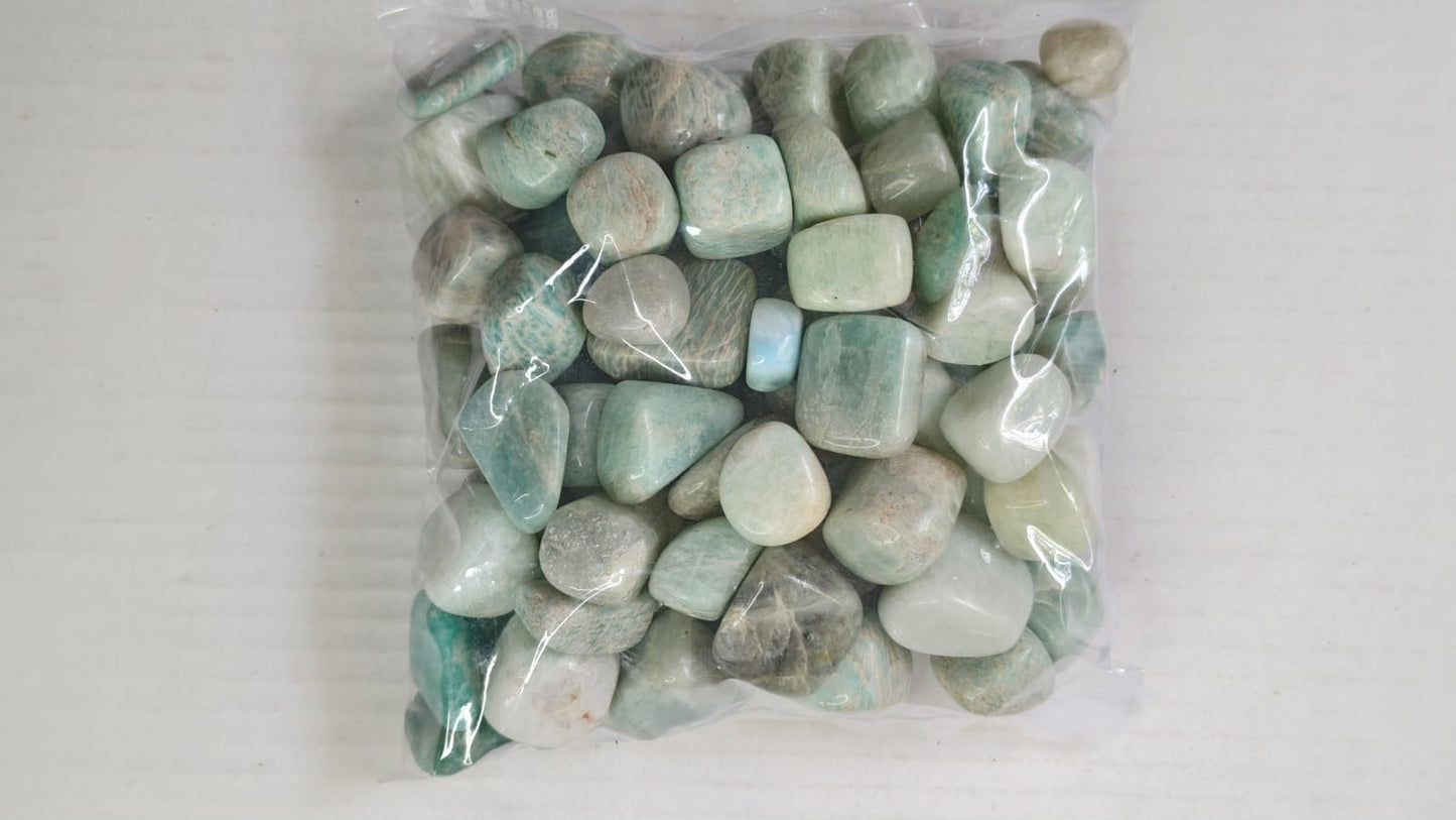 AMAZONITE TUMBLE STONES -1 KG