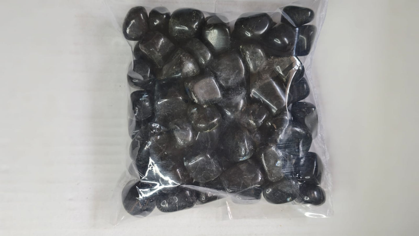 BLACK TOURMALINE TUMBLE STONE - 1 KG