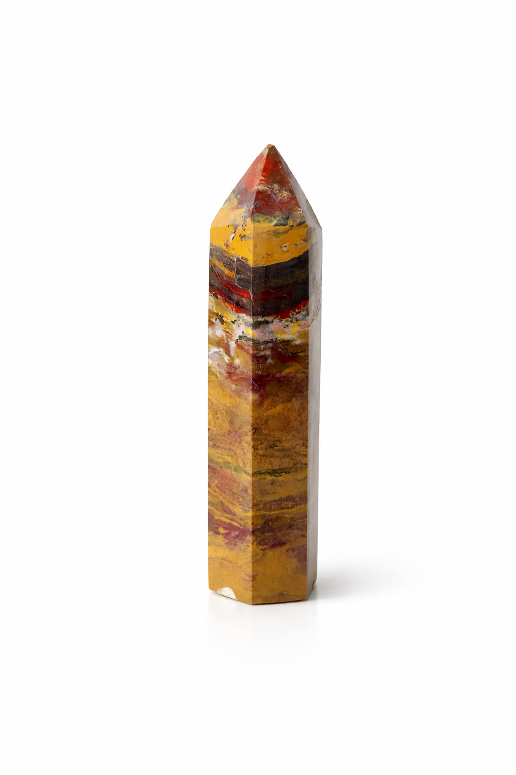 Brecciated Jasper Point Tower – Natural Grounding & Strength Crystal Obelisk