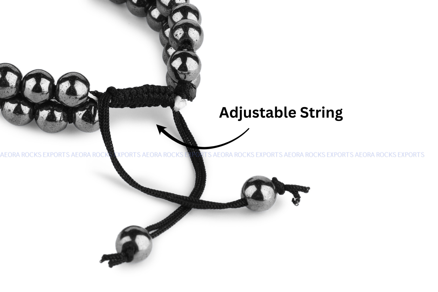 Hematite String Bracelet in india - Aeora Rocks