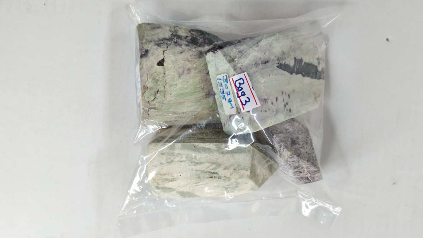 KAMMERERITE FREEFORM STONES - 1 KG - BAG 3 - 4PCS