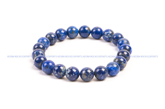 Lapis Lazuli  Bead Bracelet 8mm in India