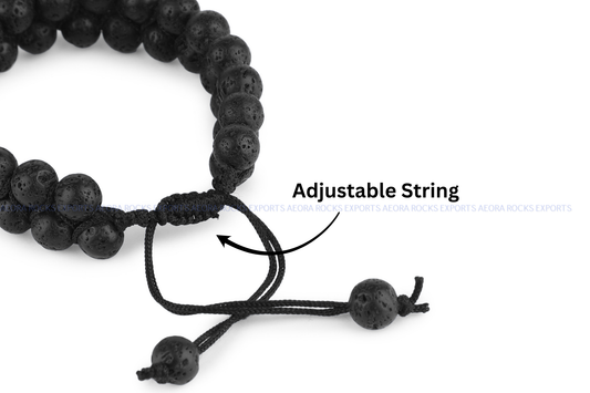 Lava String Bracelet in India - Aeora Rocks - AEORA ROCKS INDIA -Healing Crystals superstore