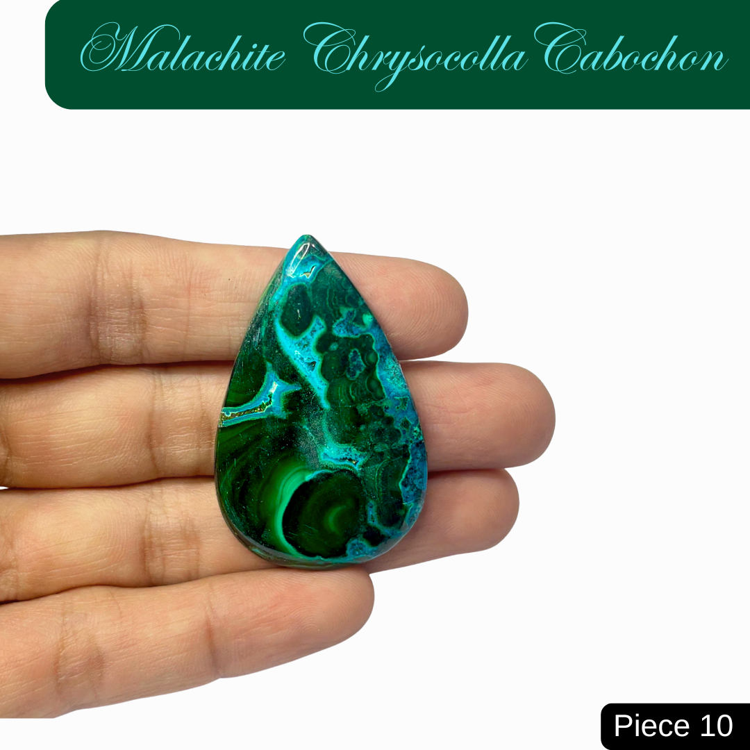 Malachite Chrysocolla Cabochons