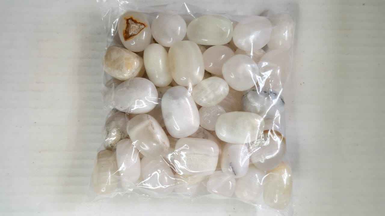 PINK CALCITE TUMBLE STONE - 1 KG