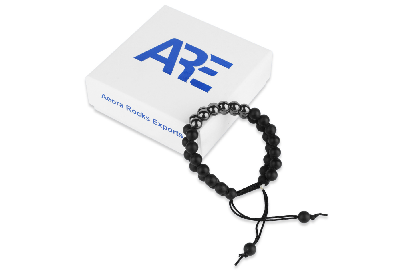Hematite & Matt Combination String Bracelet - Aeora Rocks