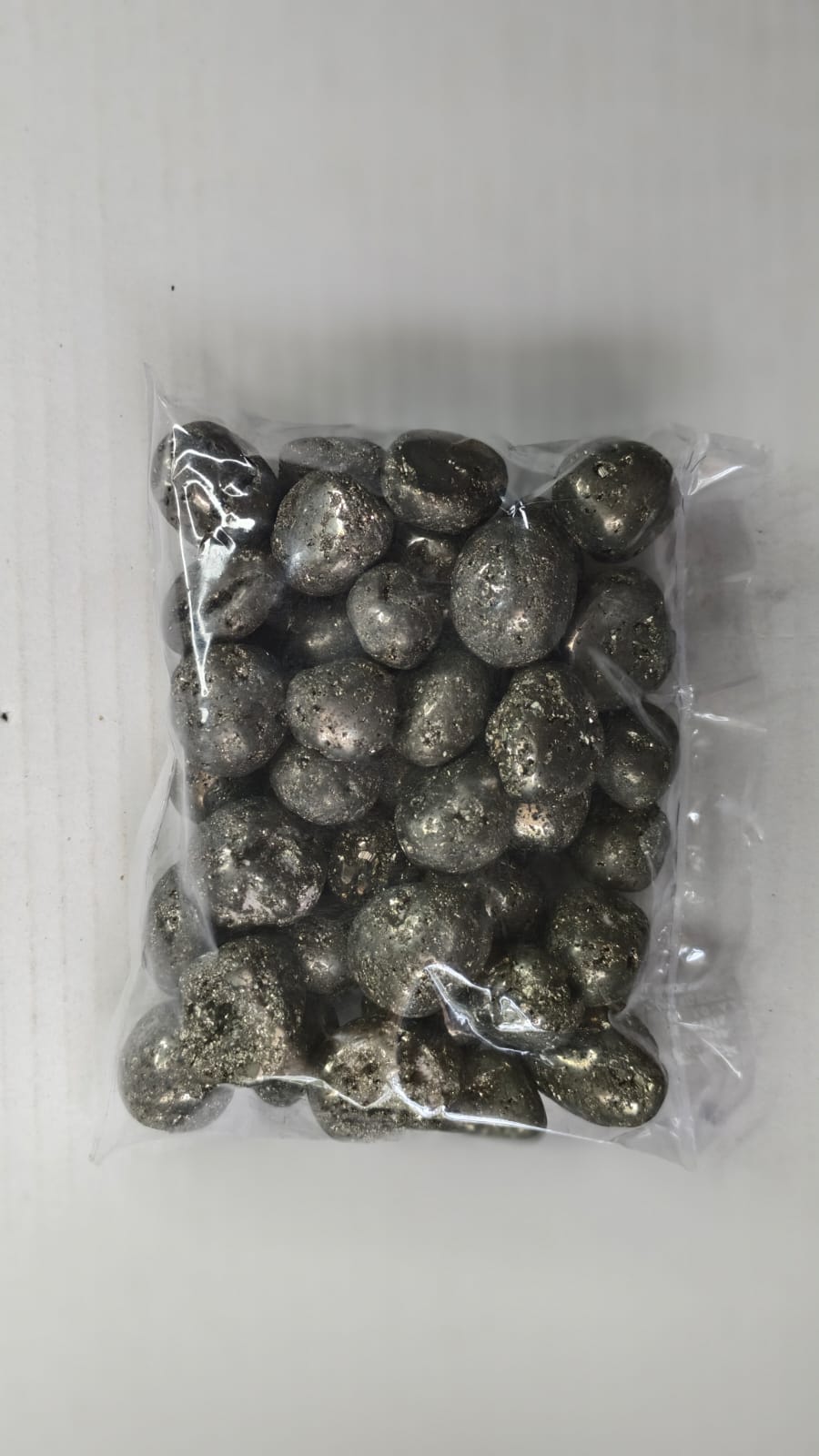 PYRITE CLUSTER TUMBLE STONES - 1 KG