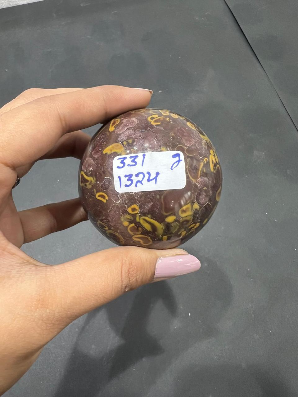 Fruit Jasper Sphere 331g