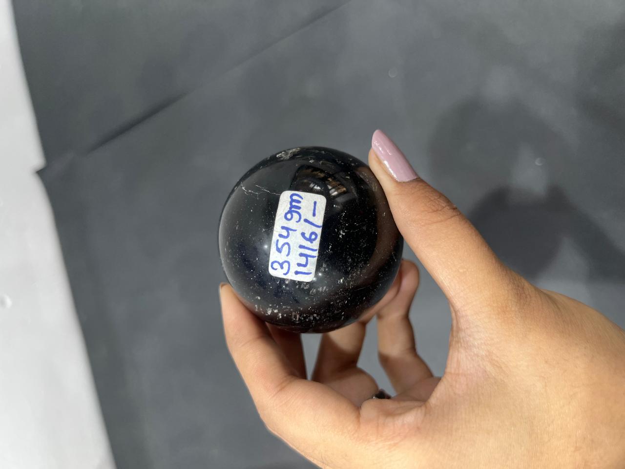 Tourmaline Quatrz sphere 354g