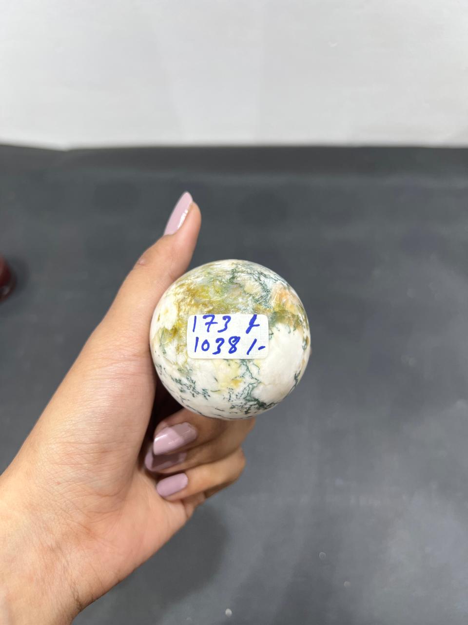 Green Heulandite Sphere 173g