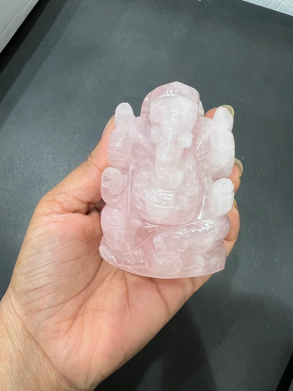 Rose Quartz Ganesha