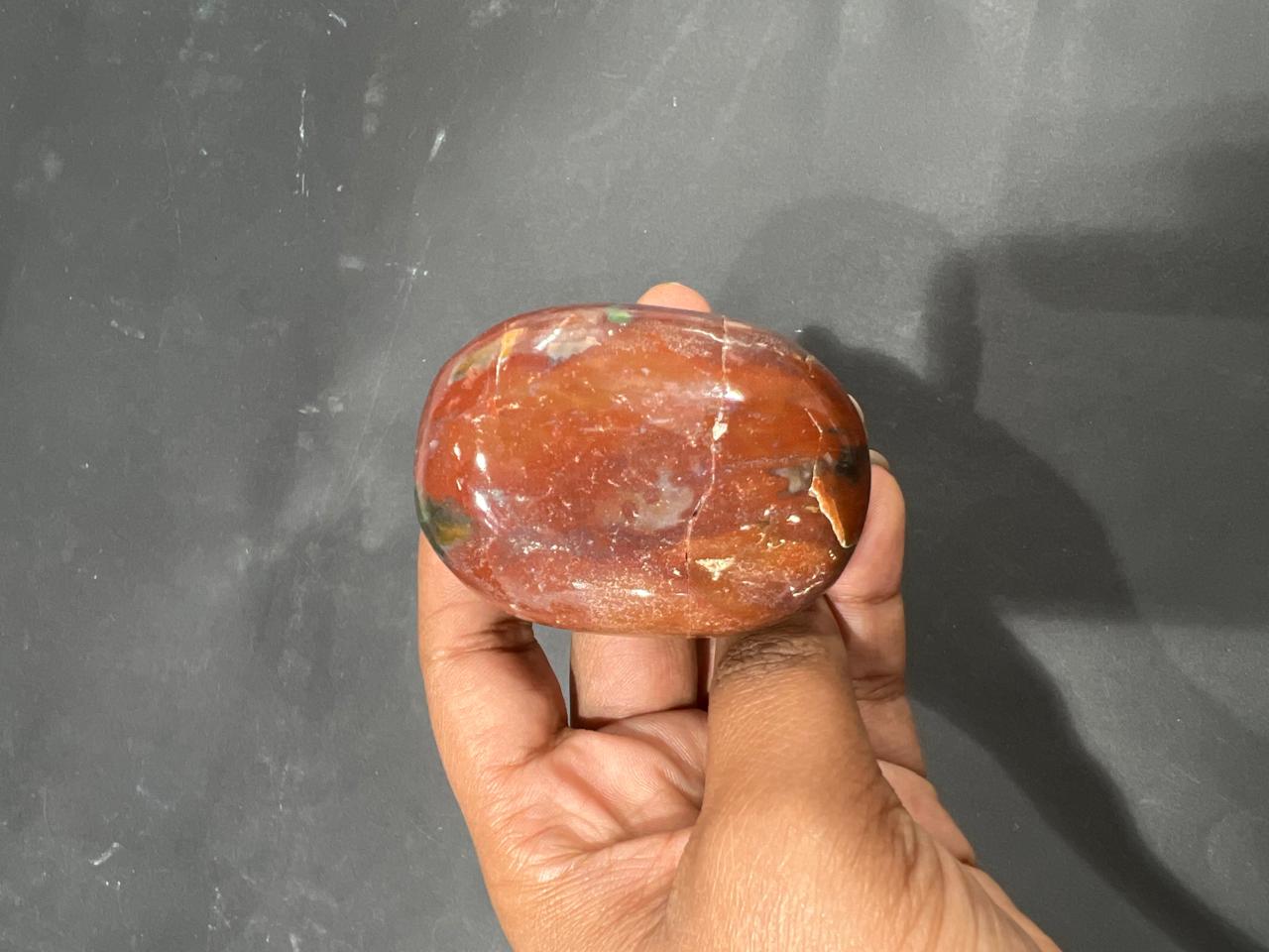 Red Jasper Palm stone