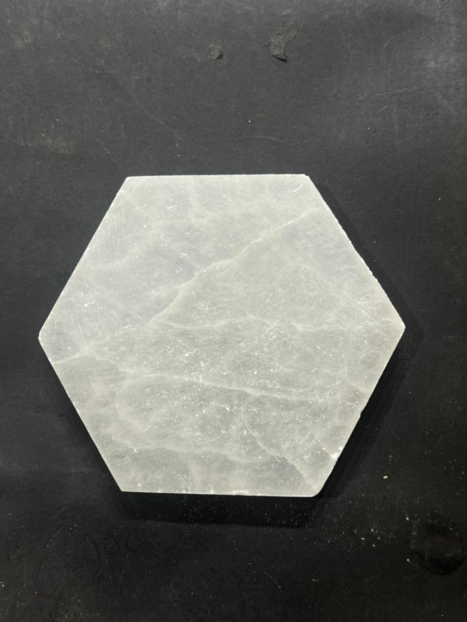 Hexagon selenite plates