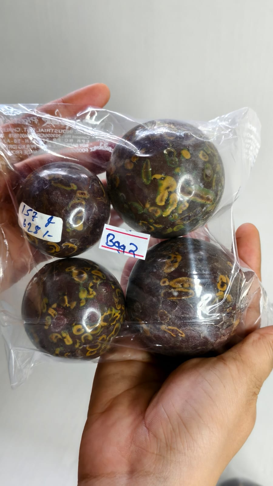 FRUIT JASPER SPHERE BAG 2 - 1 KG, 4 PCS