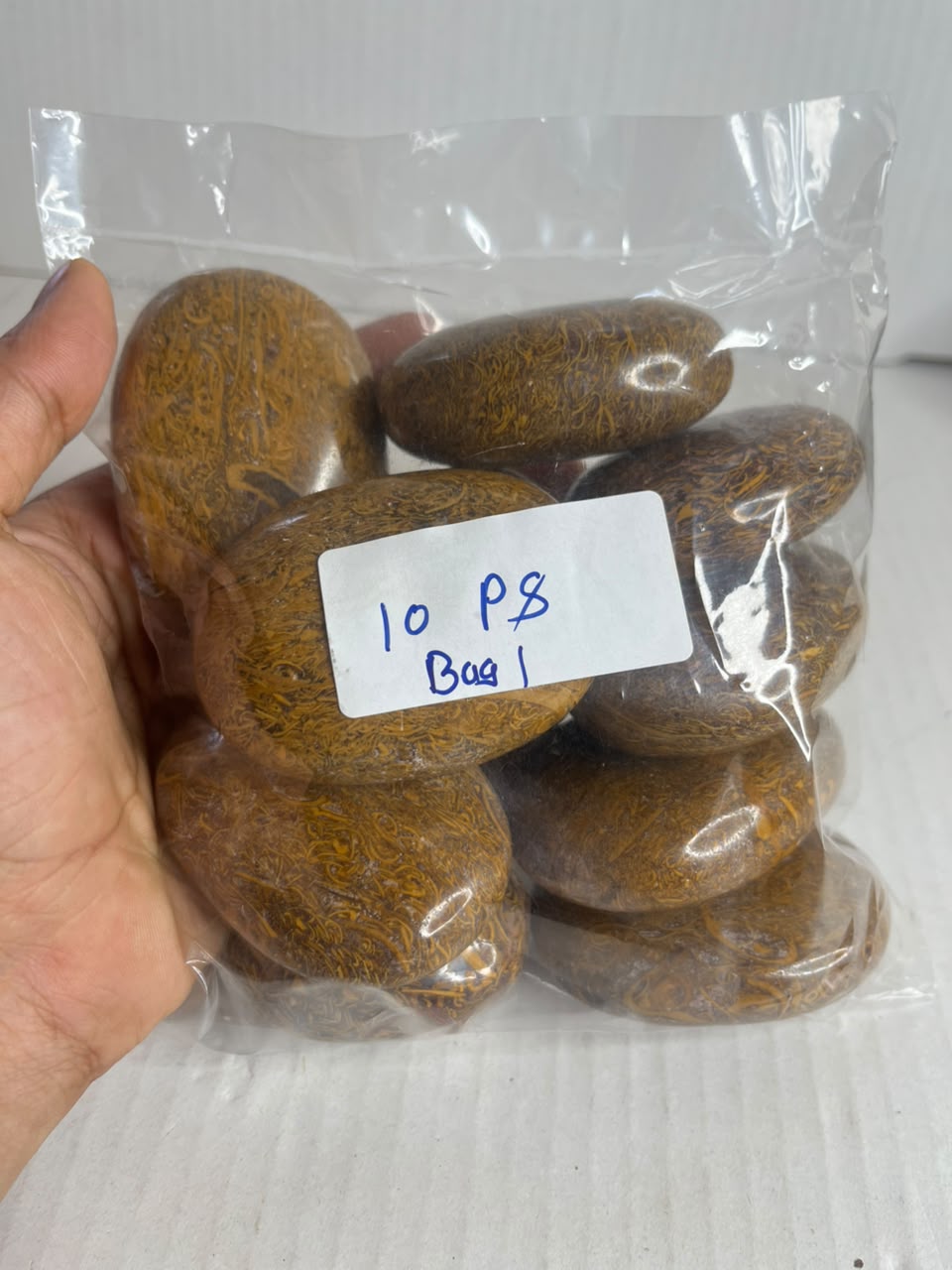 MARIYAM JASPER PALMSTONES BAG 1 - 1 KG, 10 PCS - AEORA ROCKS INDIA -Healing Crystals superstore