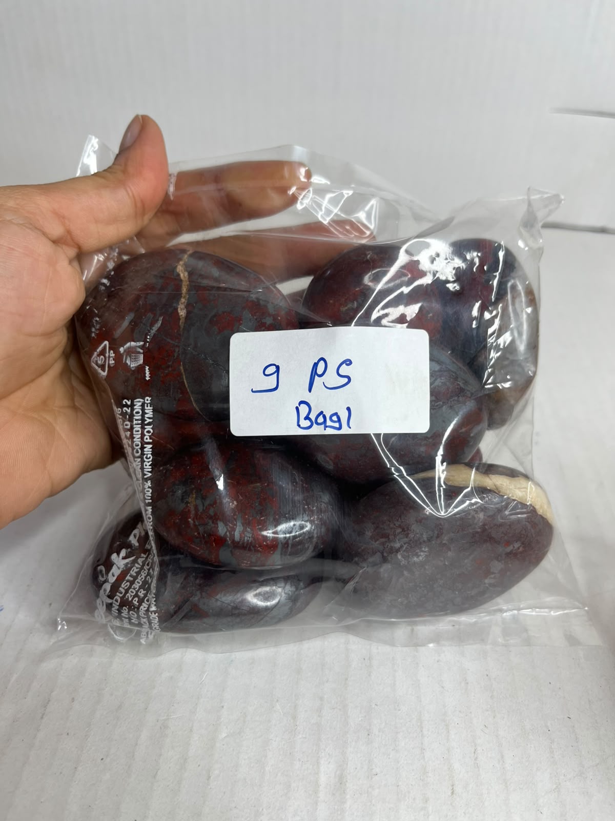 JASPERLITE PALMSTONES BAG 1 - 1 KG, 9 PCS