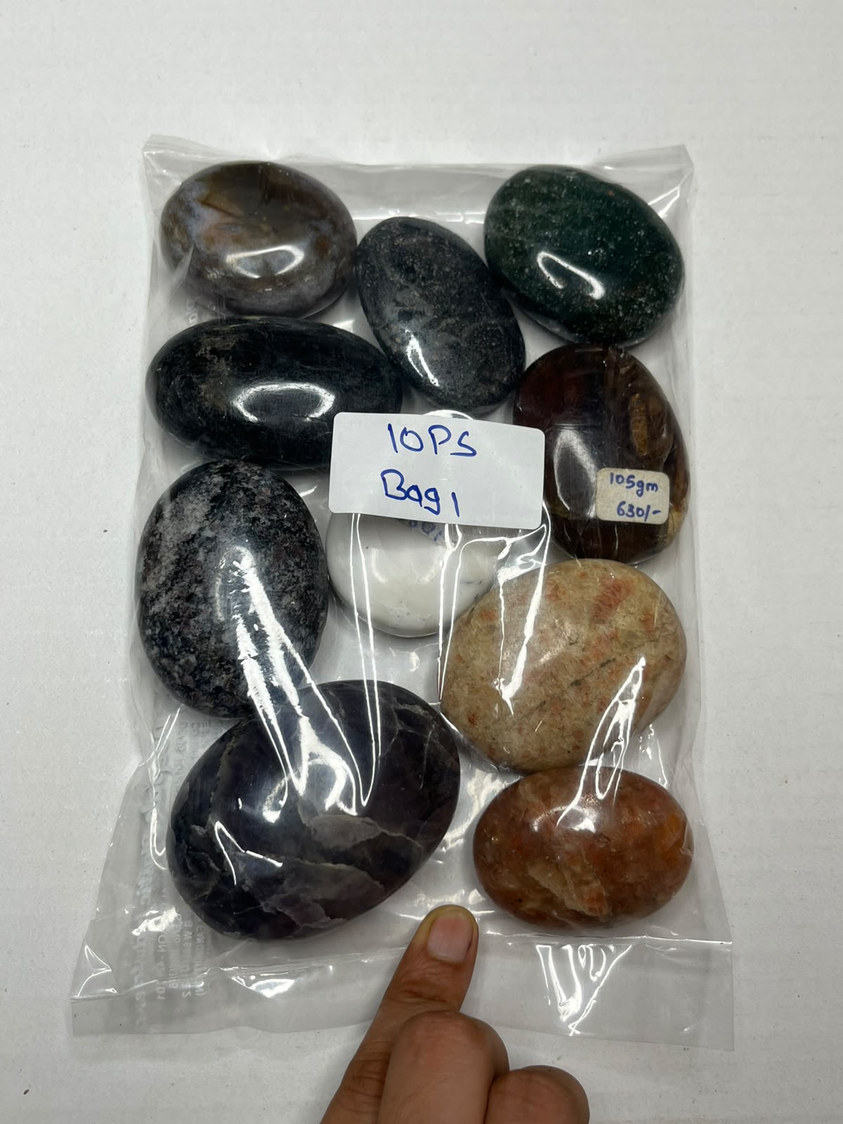 MIX STONE PALMSTONES BAG 1 - 1 KG, 10 PCS - AEORA ROCKS INDIA -Healing Crystals superstore