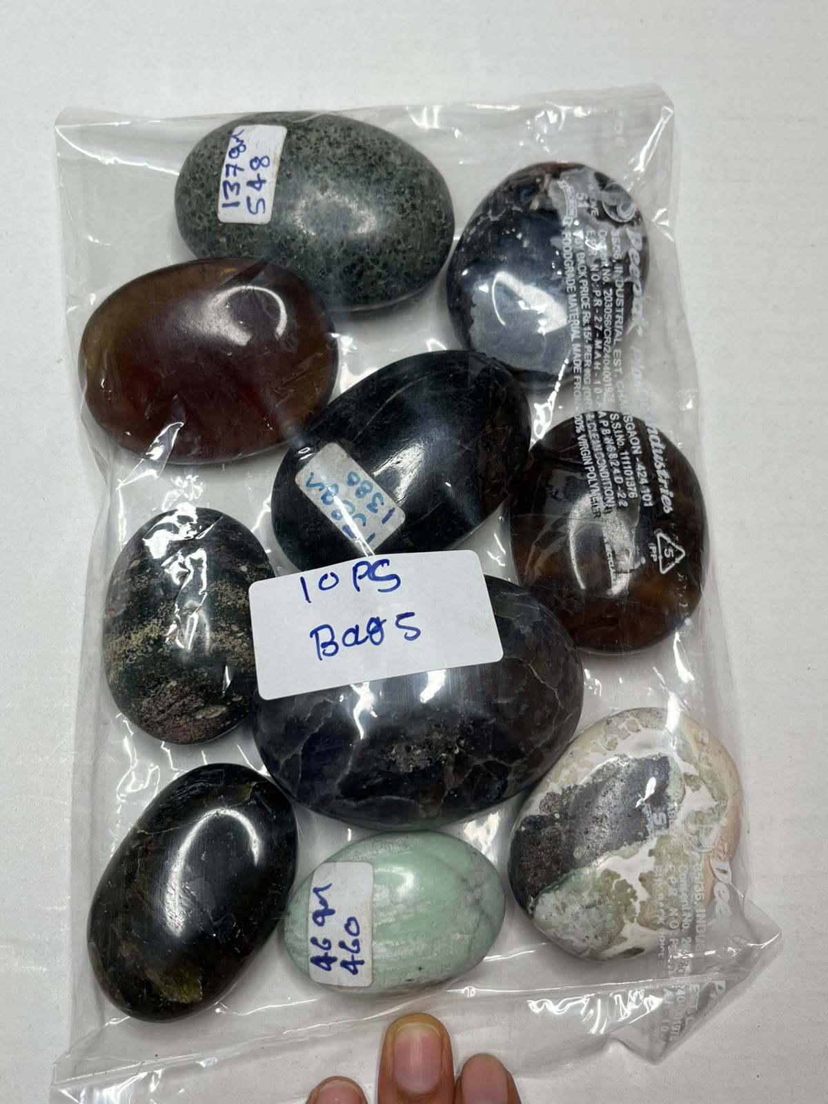 MIX STONE PALMSTONES BAG 5 - 1 KG, 10 PCS - AEORA ROCKS INDIA -Healing Crystals superstore