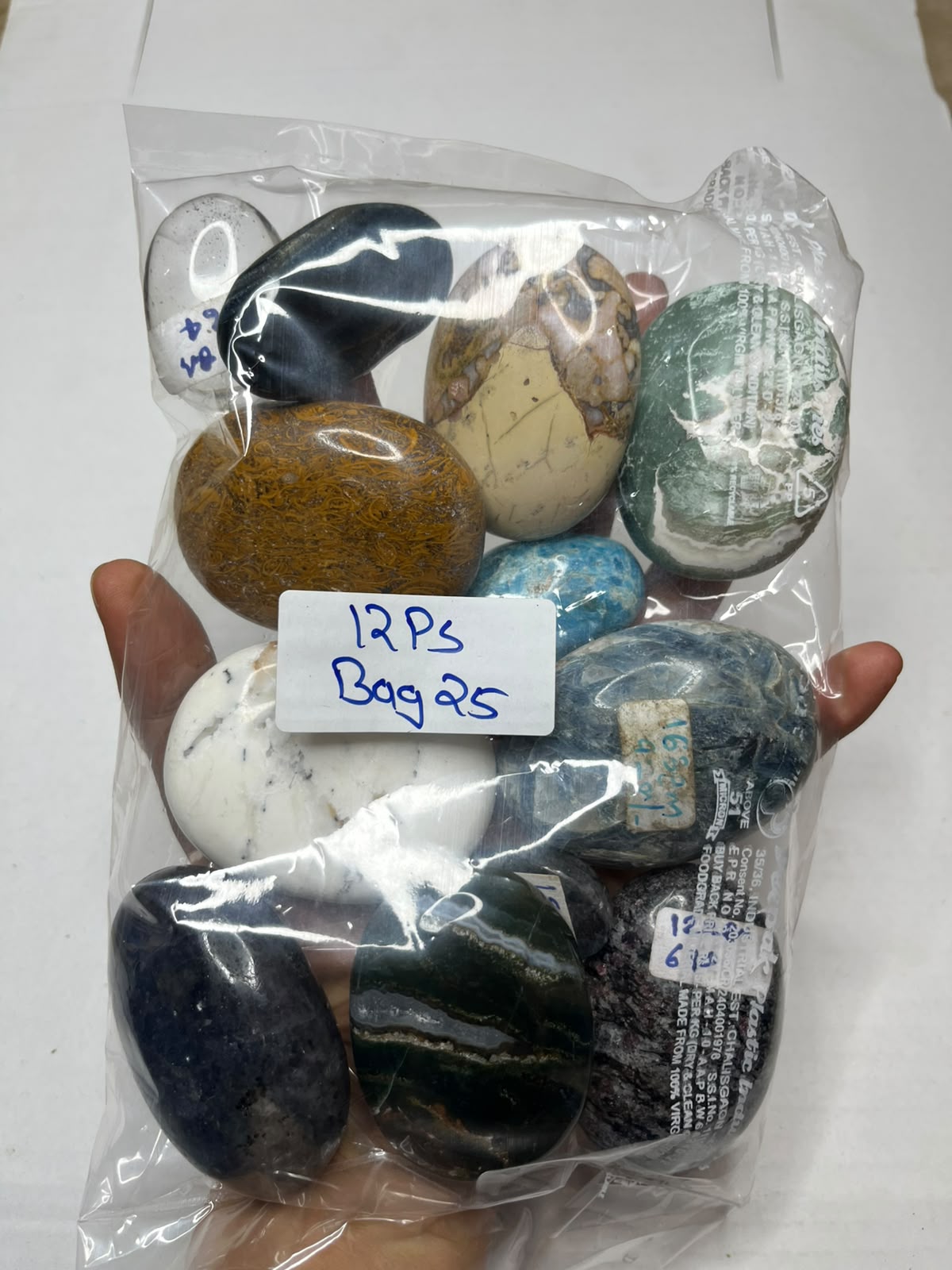 MIX STONE PALMSTONES BAG 25 - 1 KG, 12 PCS
