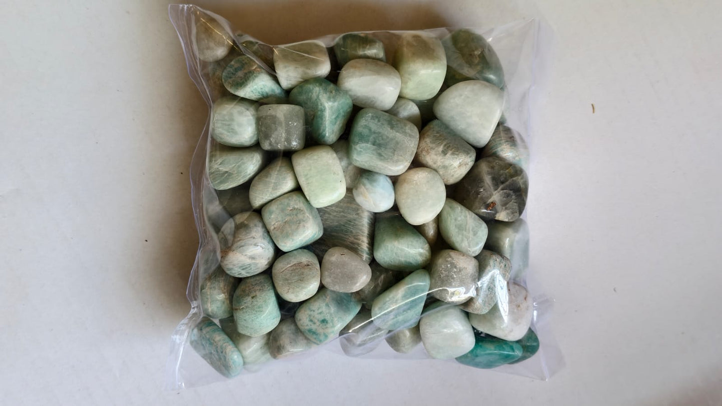 AMAZONITE TUMBLE STONES -1 KG