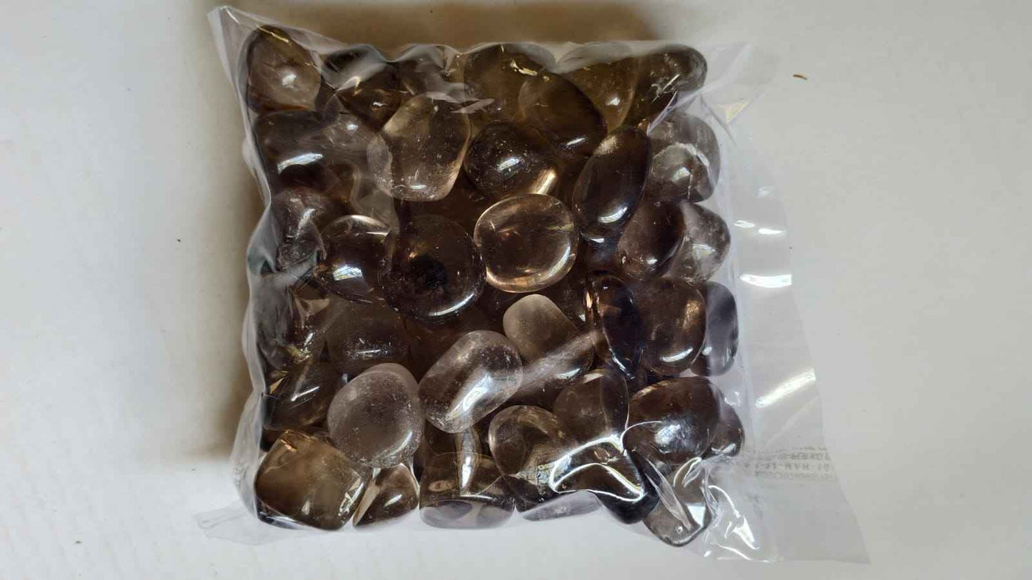 SMOKEY QUARTZ TUMBLE STONES - 1 KG
