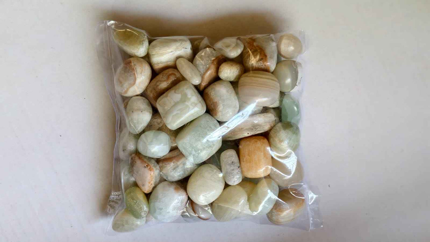 PINEAPPLE CALCITE TUMBLE STONES - 1 KG