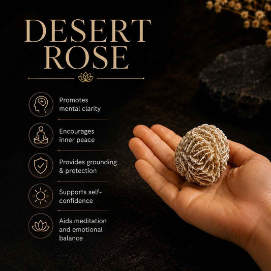 Aeora Rocks Natural Desert Rose Crystal – A Symbol of Clarity, Grounding & Inner Peace
