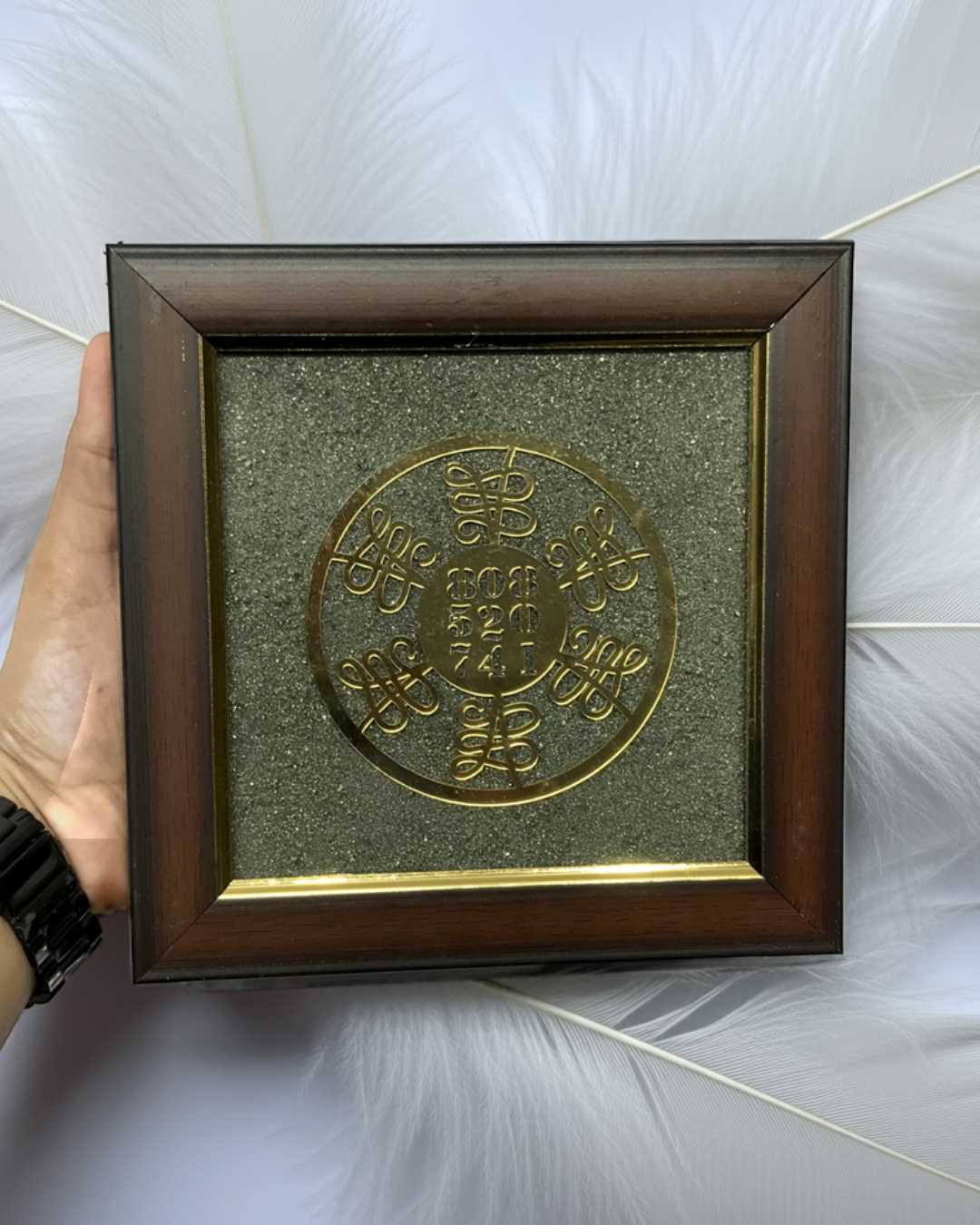 Zibu Symbol on Pyrite dust in a frame
