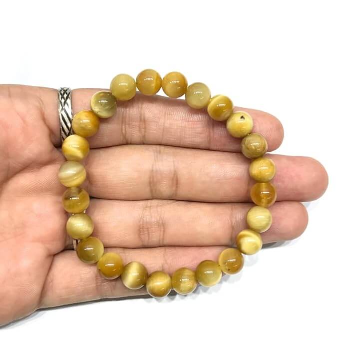 Aeora Rocks : Cats Eye Bead Bracelet - AEORA ROCKS INDIA - Healing Crystals superstore