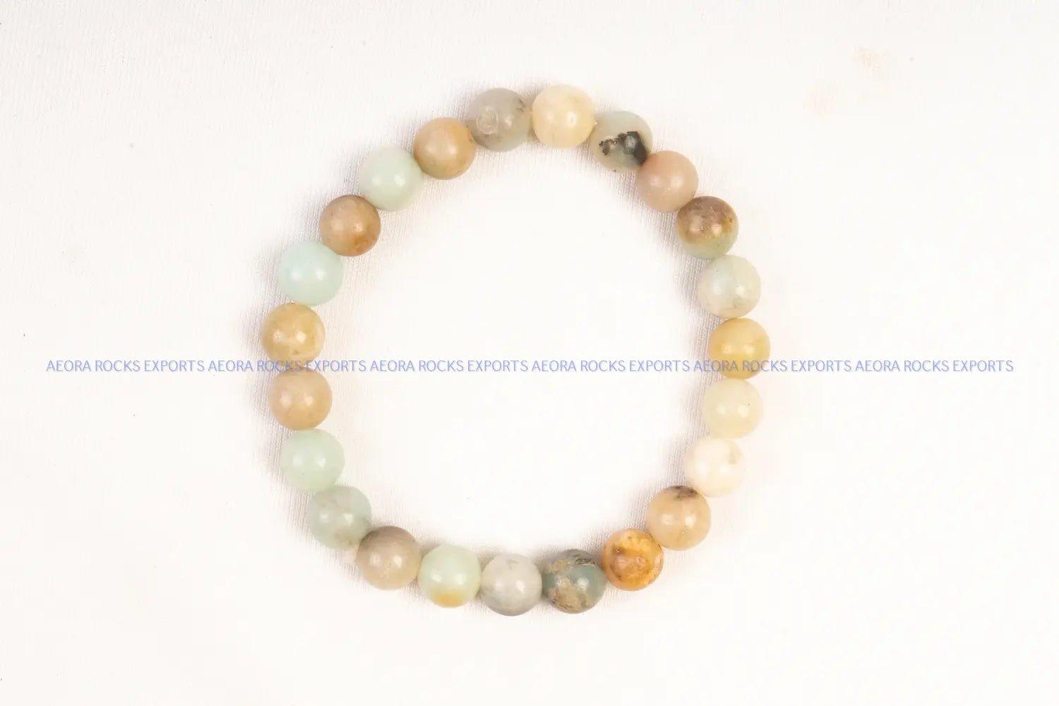 Amazonite Bead Bracelet in India - Aeora Rocks - AEORA ROCKS INDIA - Healing Crystals superstore