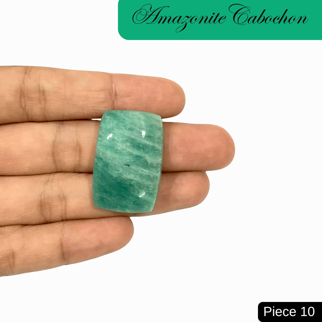 Amazonite Cabochons - AEORA ROCKS INDIA - Healing Crystals superstore