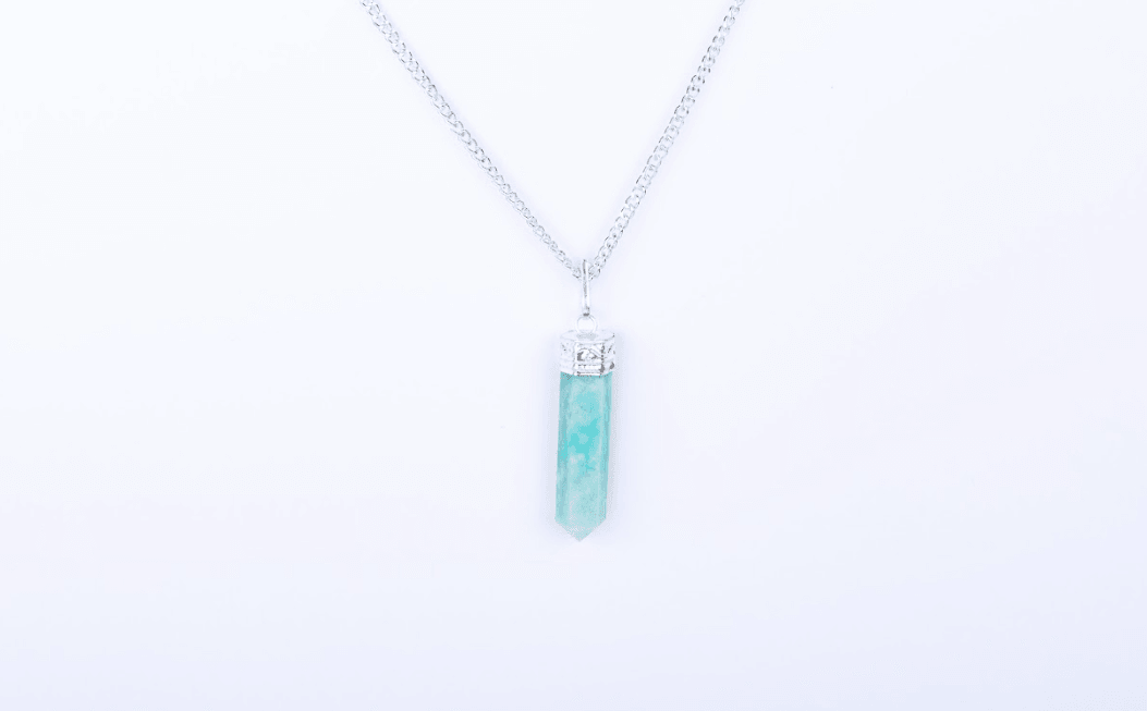 Amazonite Single Point Pendant - Aeora Rocks - AEORA ROCKS INDIA - Healing Crystals superstore