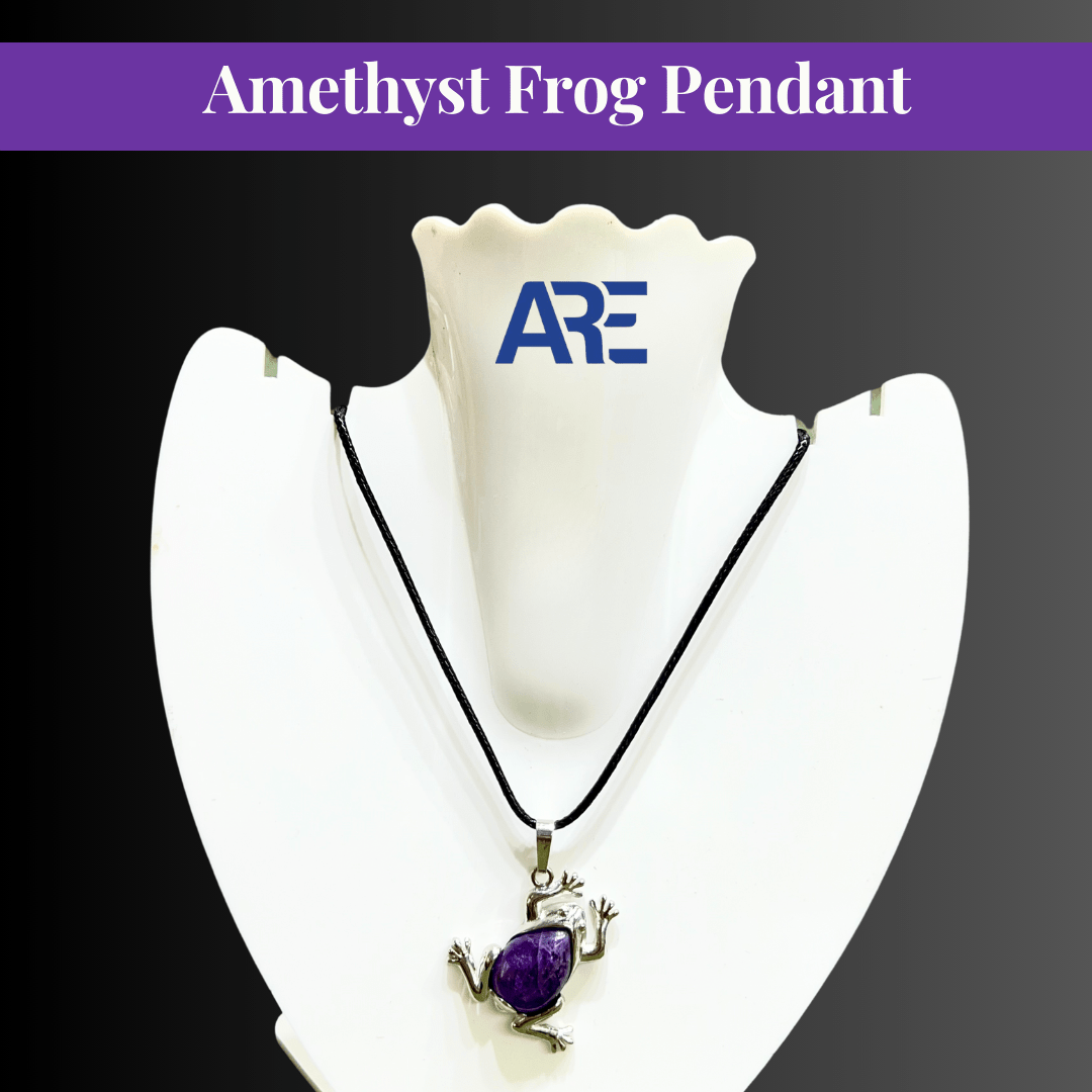Amethyst Frog Pendant - AEORA ROCKS INDIA - Healing Crystals superstore