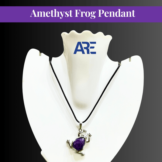 Amethyst Frog Pendant - AEORA ROCKS INDIA - Healing Crystals superstore