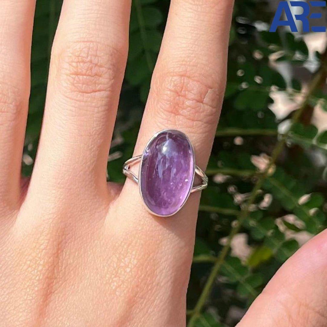 Amethyst Ring - AEORA ROCKS INDIA - Healing Crystals superstore