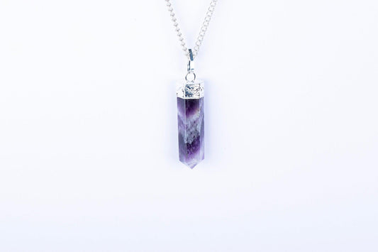 Amethyst Single Point Pendant - AEORA ROCKS INDIA - Healing Crystals superstore