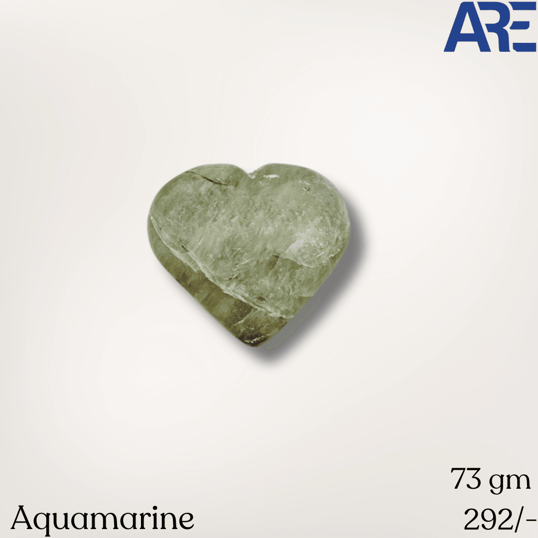Aquamarine Heart - AEORA ROCKS INDIA - Healing Crystals superstore