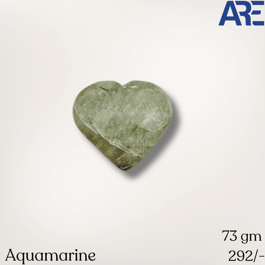 Aquamarine Heart - AEORA ROCKS INDIA - Healing Crystals superstore