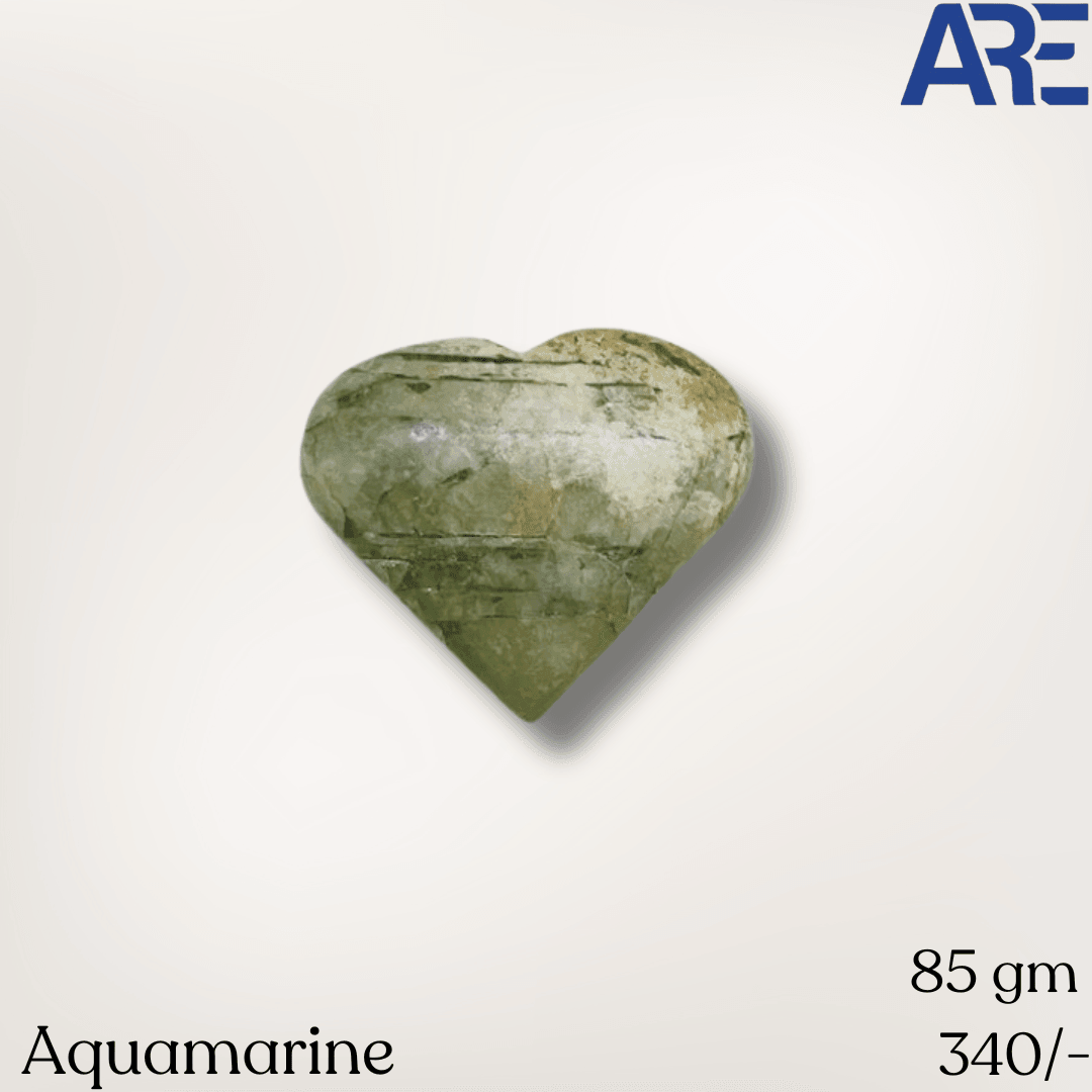 Aquamarine Heart - AEORA ROCKS INDIA - Healing Crystals superstore