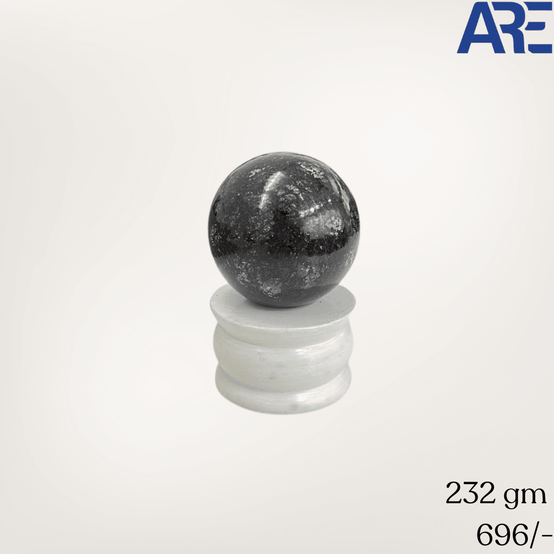 Black Larvakite Sphere - AEORA ROCKS INDIA - Healing Crystals superstore
