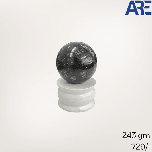 Black Larvakite Sphere - AEORA ROCKS INDIA - Healing Crystals superstore