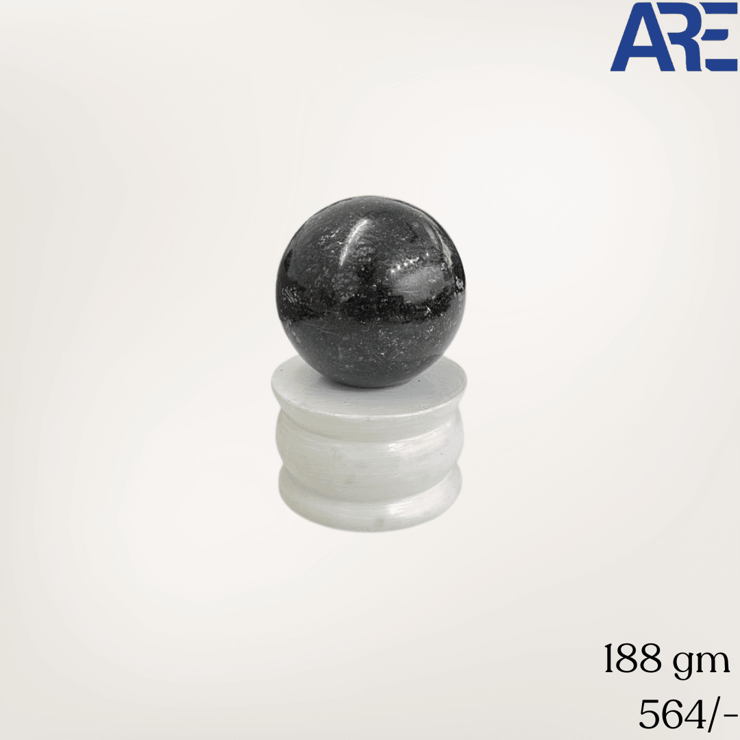 Black Larvakite Sphere - AEORA ROCKS INDIA - Healing Crystals superstore