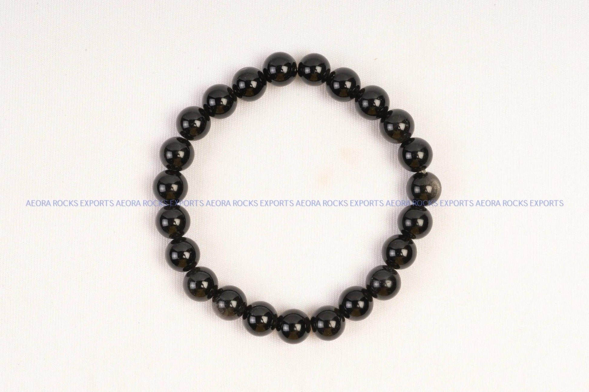 Black Obsidian Bead Bracelet 8mm in India - Aeora Rocks - AEORA ROCKS INDIA - Healing Crystals superstore