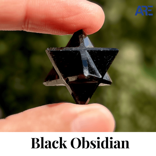 Black Obsidian Merkaba - AEORA ROCKS INDIA - Healing Crystals superstore