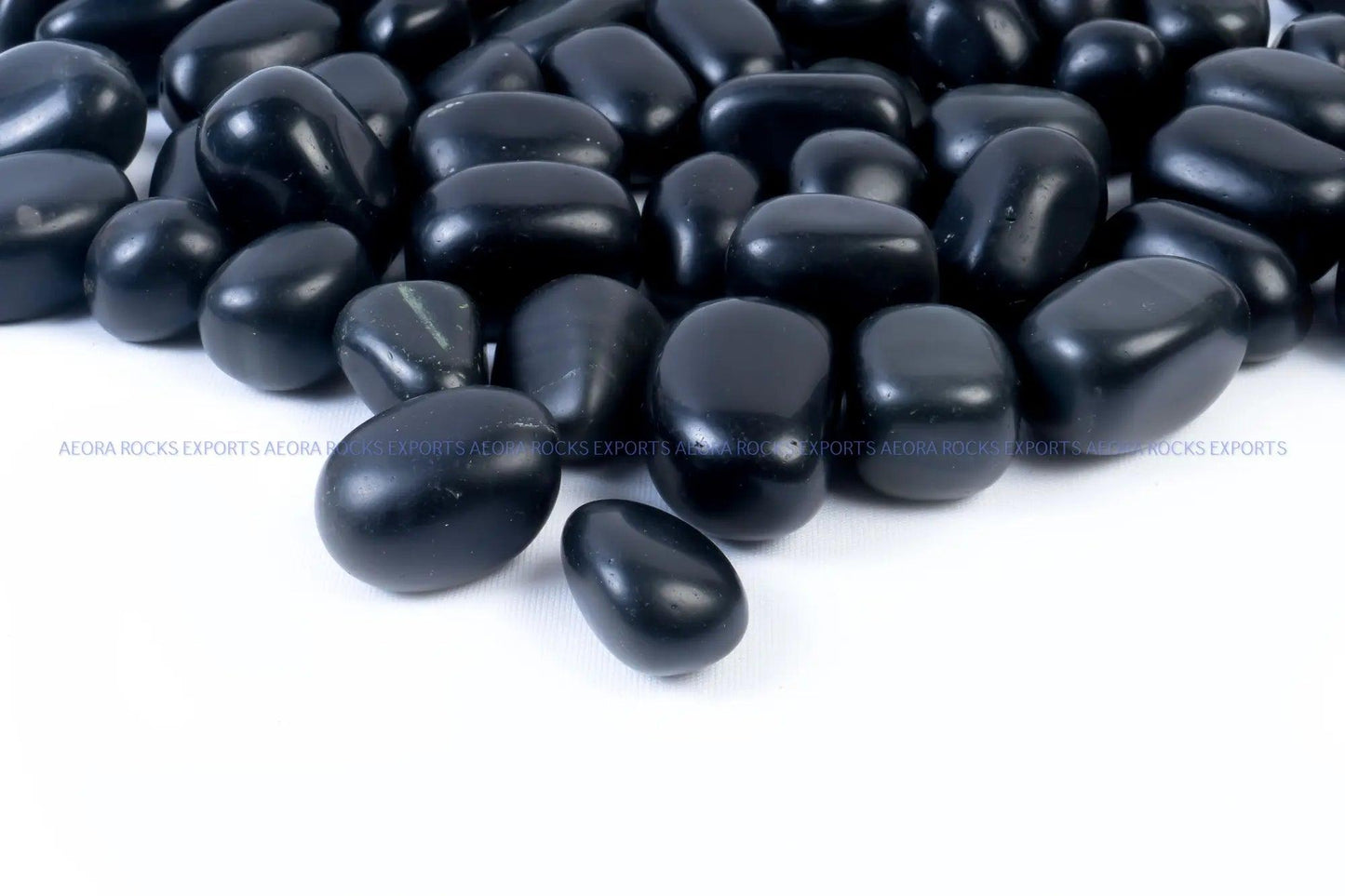 Black Obsidian Tumbled Stone - AEORA ROCKS INDIA - Healing Crystals superstore