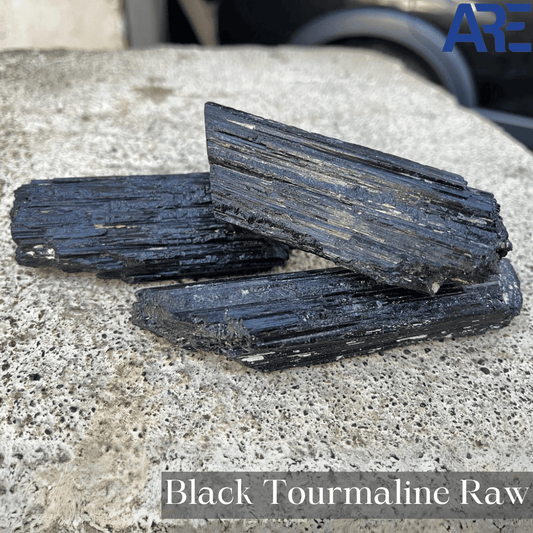 Black Tourmaline Raw - AEORA ROCKS INDIA - Healing Crystals superstore