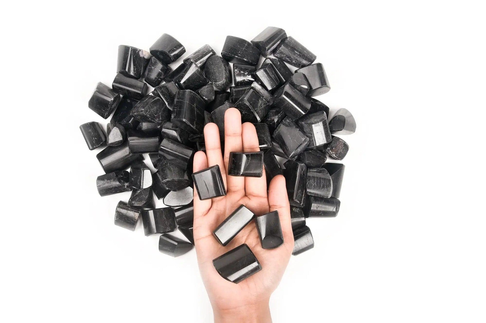 Black Tourmaline Tumbled Stone - AEORA ROCKS INDIA - Healing Crystals superstore