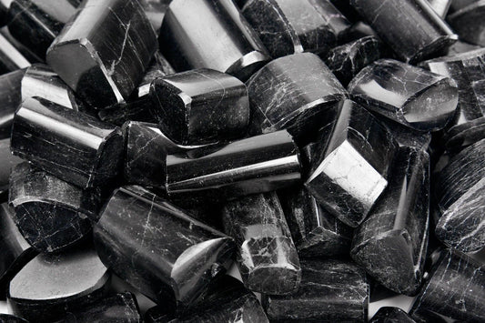 Black Tourmaline Tumbled Stone - AEORA ROCKS INDIA - Healing Crystals superstore